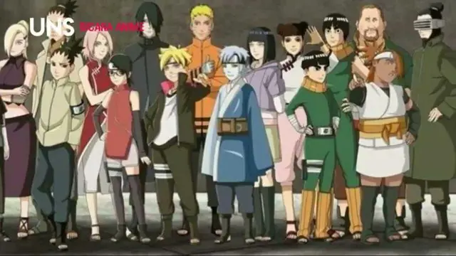 Para Karakter Utama Boruto Gambar Boruto, Sarada, Mitsuki, dan kawan-kawan