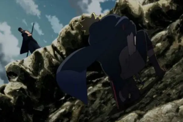 Adegan Latihan Boruto dan Kawaki Boruto dan Kawaki berlatih bersama