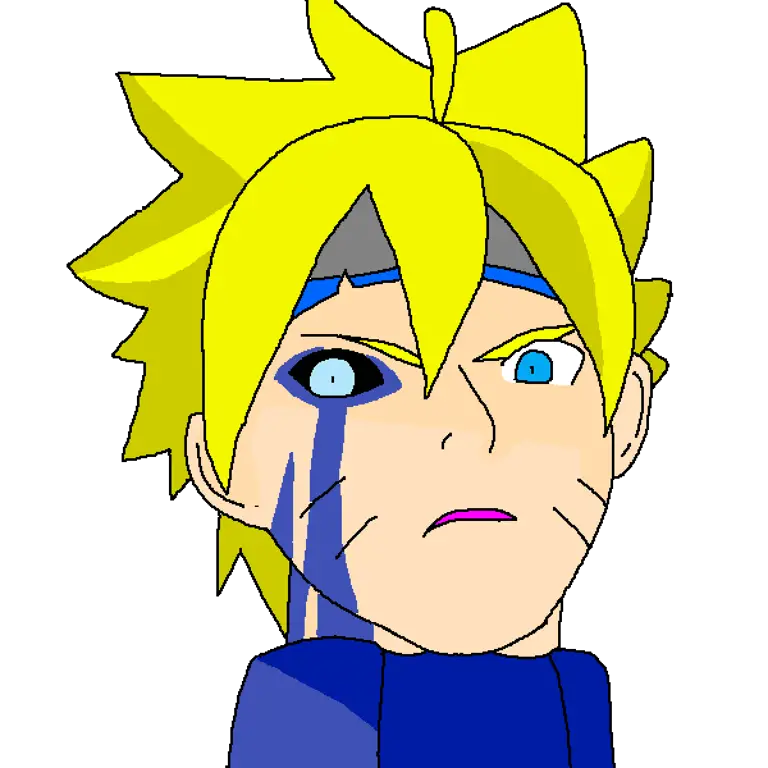 Poster utama anime Boruto Gambar utama anime Boruto yang menampilkan Boruto, Kawaki, dan Naruto