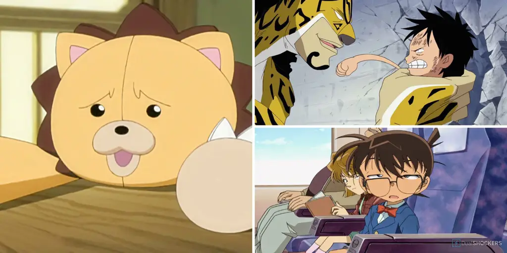 Menikmati Anime Terbaru Bersama Teman Gambar beberapa karakter anime menonton televisi bersama-sama