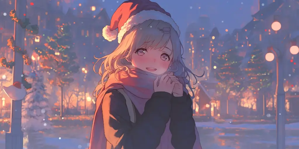 Merayakan Natal dengan Anime Ilustrasi Natal bertema Anime