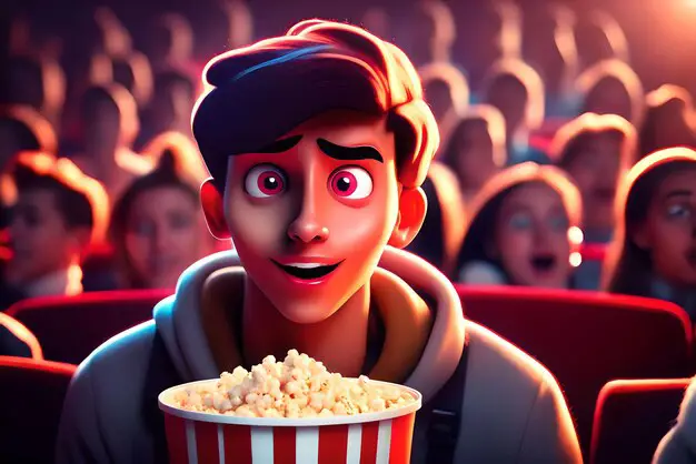 Menikmati Anime di CGV Gambar orang-orang sedang menonton anime di bioskop CGV
