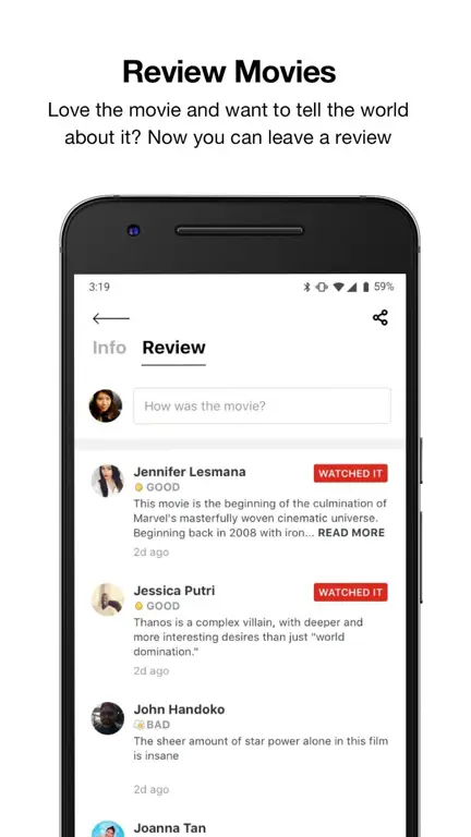 Mudahnya Memesan Tiket Lewat Aplikasi Screenshot aplikasi CGV di smartphone