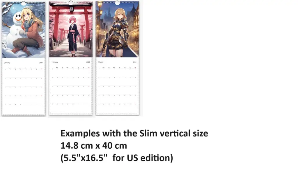 Jadwal Anime Bulanan Gambar kalender dengan karakter anime