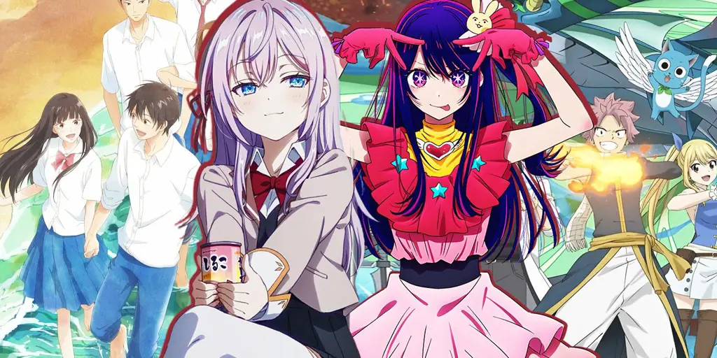 Rekomendasi Anime untuk Ditonton Tahun 2024 Gambar poster anime yang direkomendasikan untuk ditonton tahun 2024