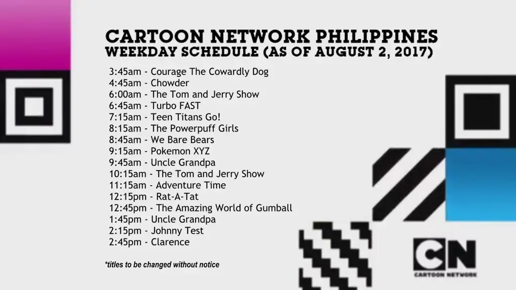 Jadwal Tayang Anime Global TV Gambar jadwal anime di Global TV