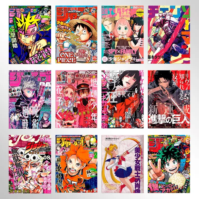 Temukan anime favoritmu dari berbagai genre Poster-poster anime berbagai genre