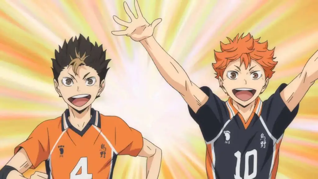 Gambar yang menampilkan karakter-karakter utama seperti Hinata, Kageyama, dan lainnya Karakter-karakter utama Haikyuu!!