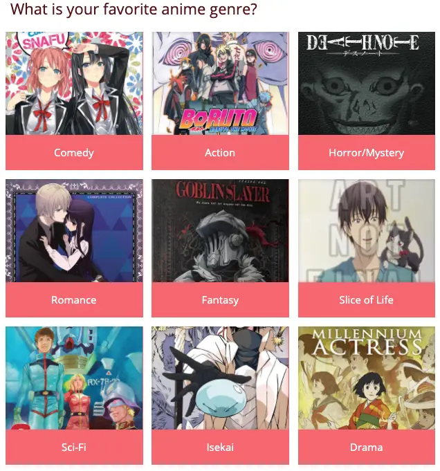 Aneka Ragam Genre Anime Berbagai genre anime yang berbeda