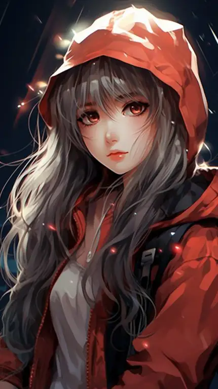 Menikmati Anime Favorit di Hari Senin Gadis anime imut menonton anime favoritnya di hari Senin