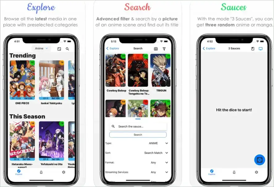 Aplikasi Streaming Anime Antarmuka aplikasi streaming anime