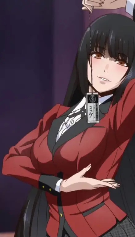 Yumeko Jabami, sang tokoh utama yang penuh misteri Yumeko Jabami dalam Kakegurui XX