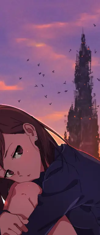 Momen Haru Biru Gadis anime yang sedang menangis sendirian