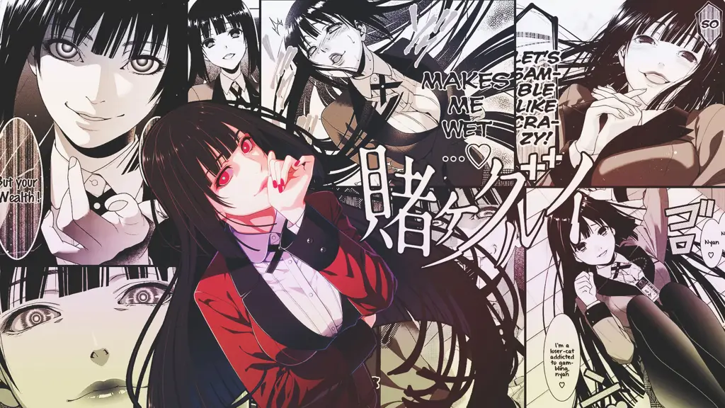 Yumeko Jabami Yumeko Jabami, karakter utama dalam anime Kakegurui XX.