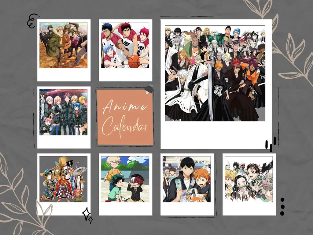 Kalender Anime Kosong Gambar kalender anime kosong