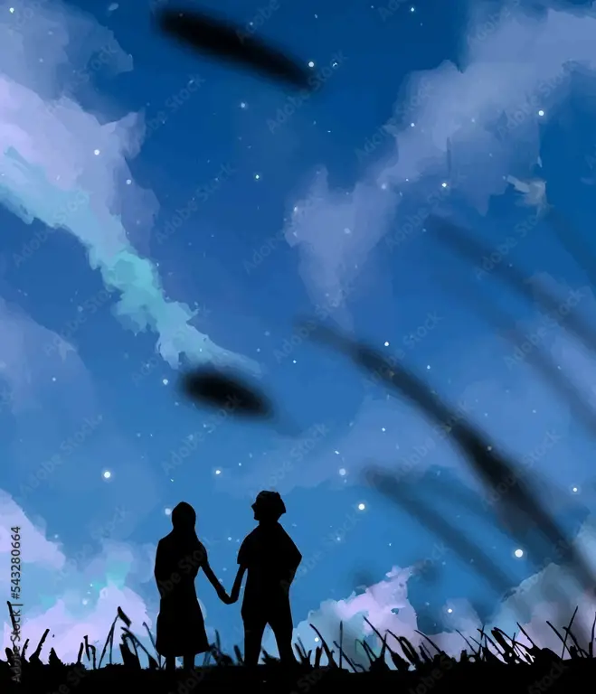 Menikmati Anime Bersama Gambar karakter anime menonton tv bersama-sama