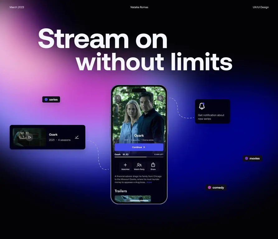 Antarmuka Platform Streaming Anime Gambar antarmuka platform streaming anime