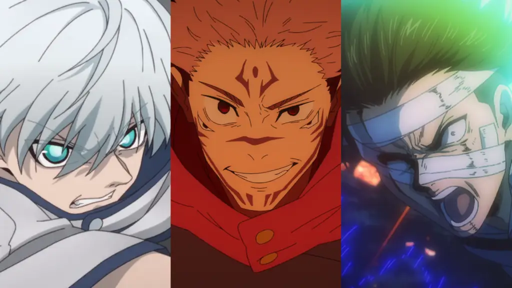 Rekomendasi Anime Terbaik Musim Gugur 2023 Gambar kolase yang menampilkan beberapa anime terbaik yang akan rilis di musim gugur 2023.