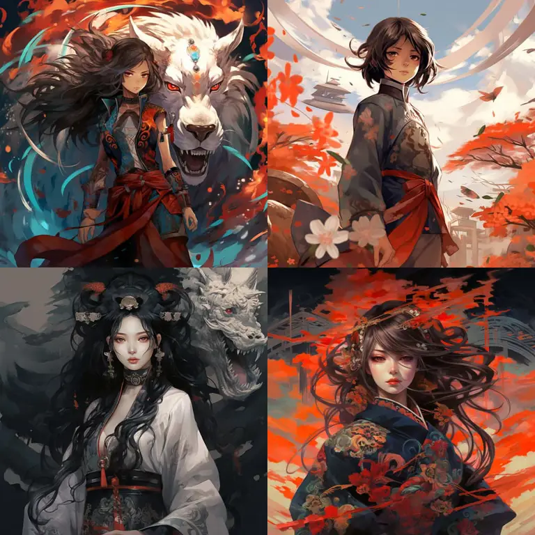 Gaya Animasi Khas Jepang Ilustrasi gaya animasi Jepang