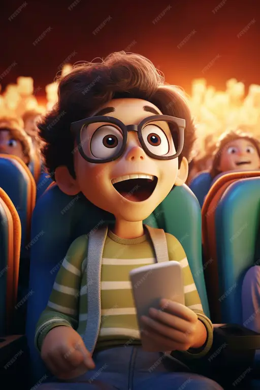 Penonton Film Anime di Bioskop Orang-orang menonton film anime di bioskop