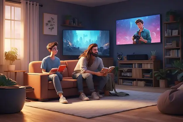 Nikmati Film Anime di Rumah Seseorang menonton film anime di rumah