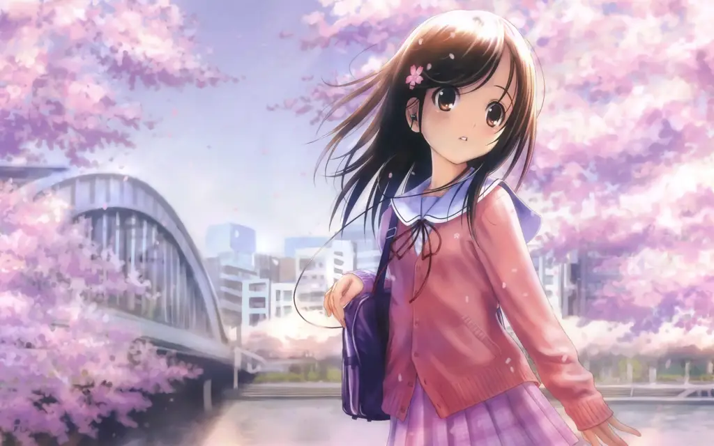 Karakter Anime Musim Dingin 2019 Gadis anime yang imut