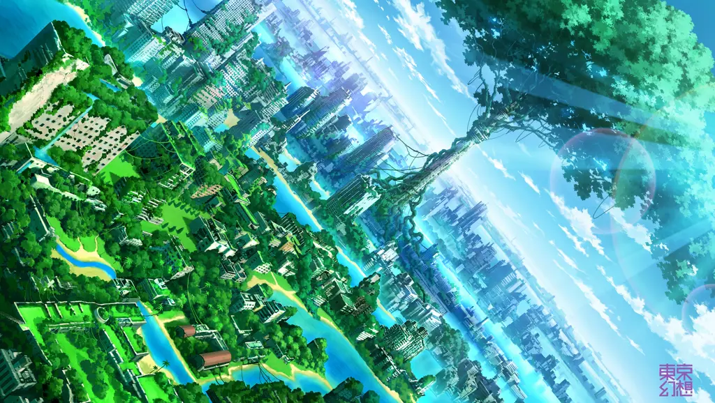 Pemandangan Anime Musim Gugur Gambar pemandangan anime yang indah