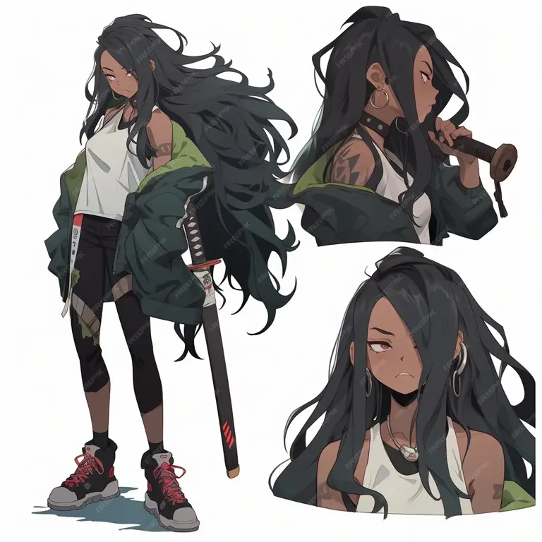 Karakter Utama Anime A Desain karakter Anime A