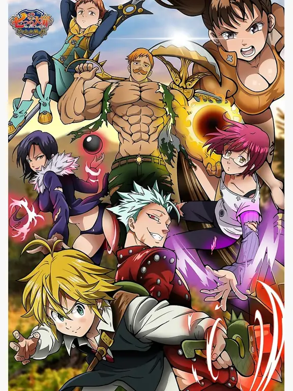 Karakter-karakter utama dalam Nanatsu no Taizai Gambar para karakter Nanatsu no Taizai