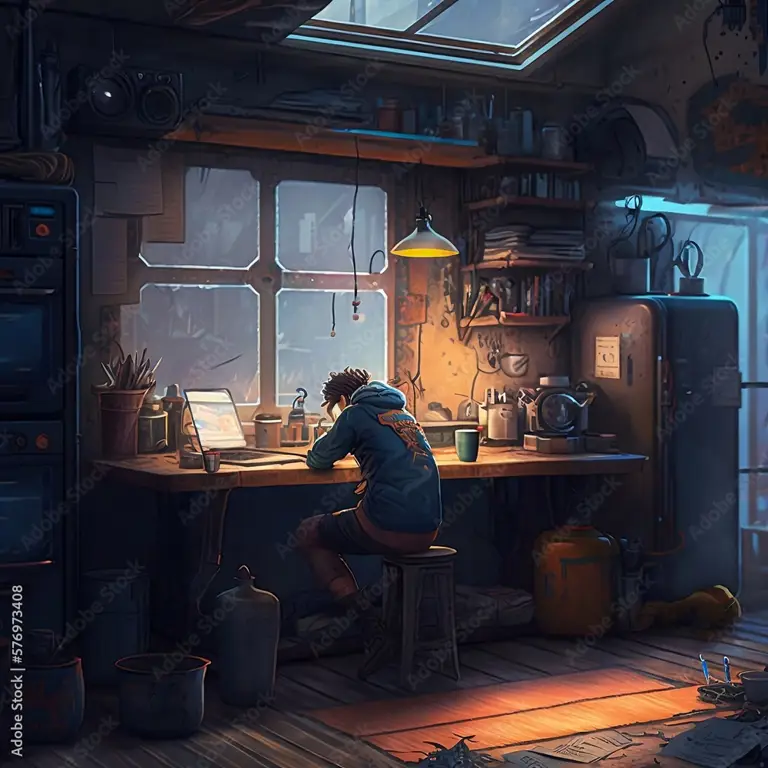 Suasana Menikmati Anime di Rumah Menonton anime di rumah