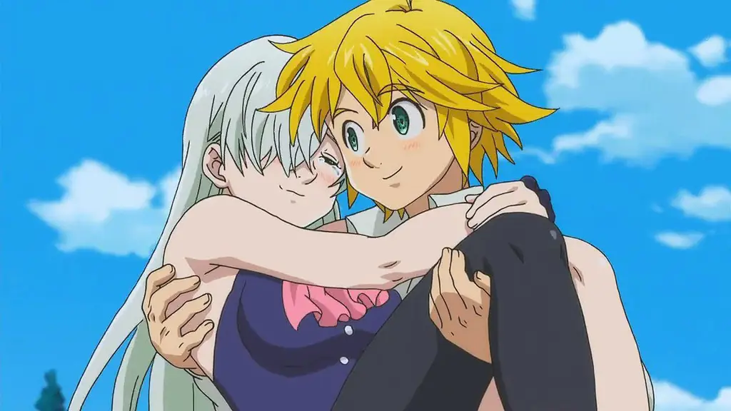 Meliodas dan Elizabeth Gambar Meliodas dan Elizabeth dari Nanatsu no Taizai