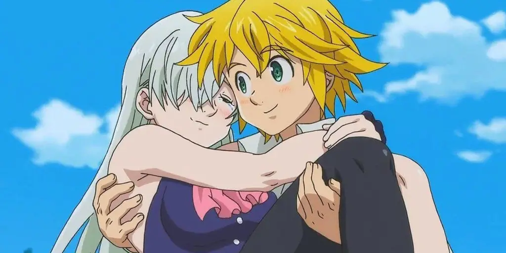 Karakter Utama Nanatsu no Taizai Gambar Meliodas dan Elizabeth dari Nanatsu no Taizai