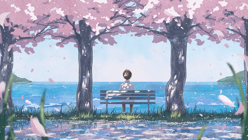 Suasana Anime Musim Semi 2019 Pemandangan musim semi yang indah dalam anime