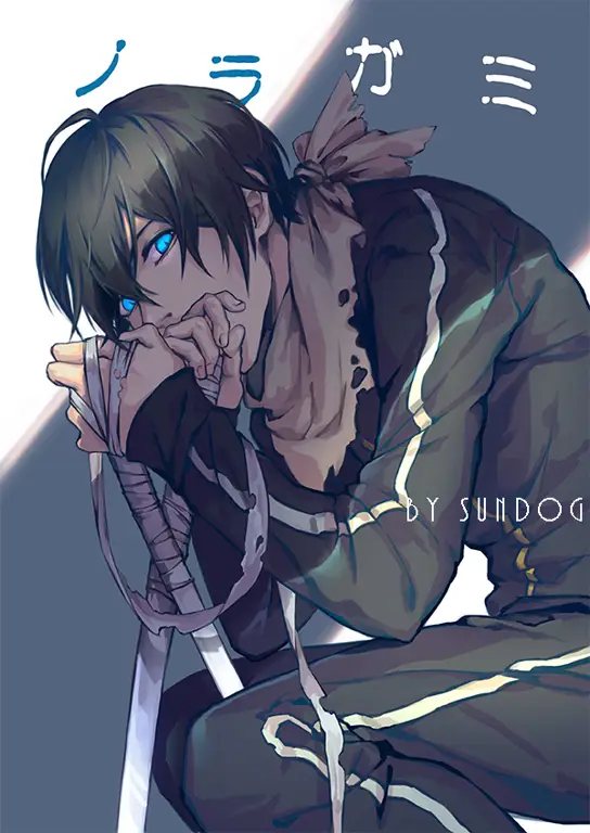 Yato, salah satu karakter utama dalam Anime Noragami Karakter Yato dalam Anime Noragami