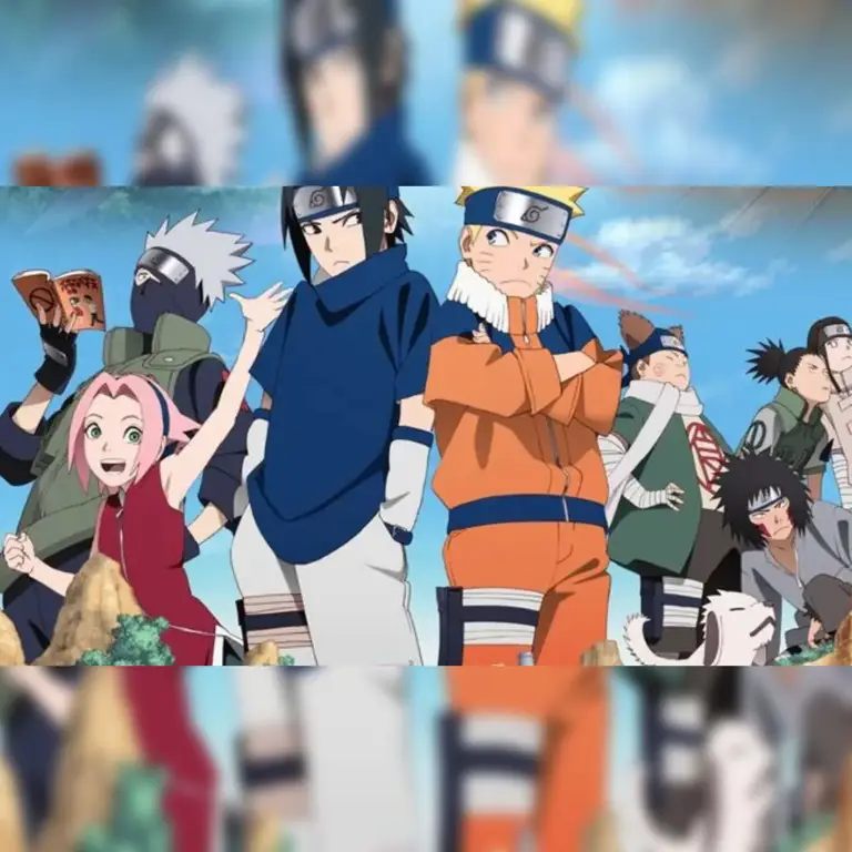 Menonton Naruto di Televisi Gambar seseorang menonton Naruto di TV
