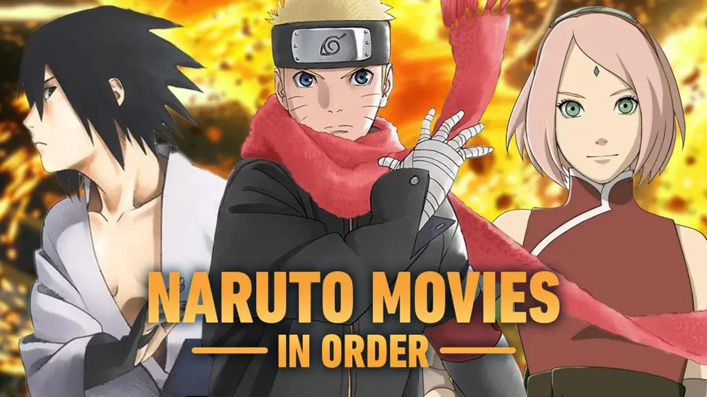 Menonton anime Naruto melalui layanan streaming online Gambar laptop menampilkan streaming anime Naruto