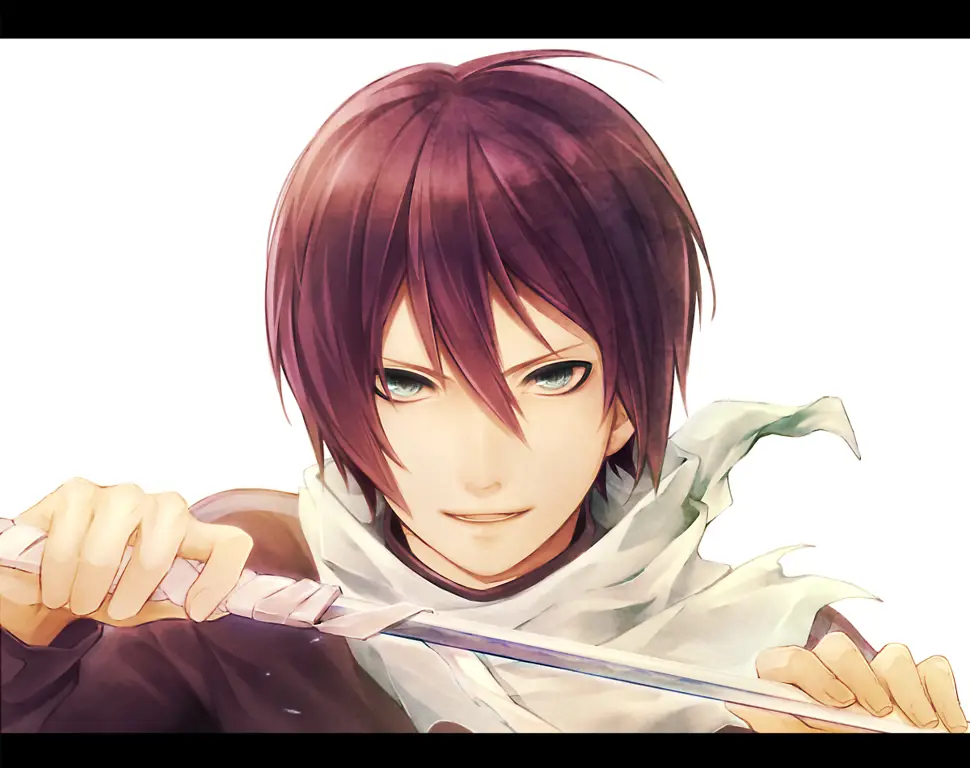 Fanart Yato yang Menunjukkan Ketampanan dan Kekuatannya Gambar Fanart Yato dari Anime Noragami
