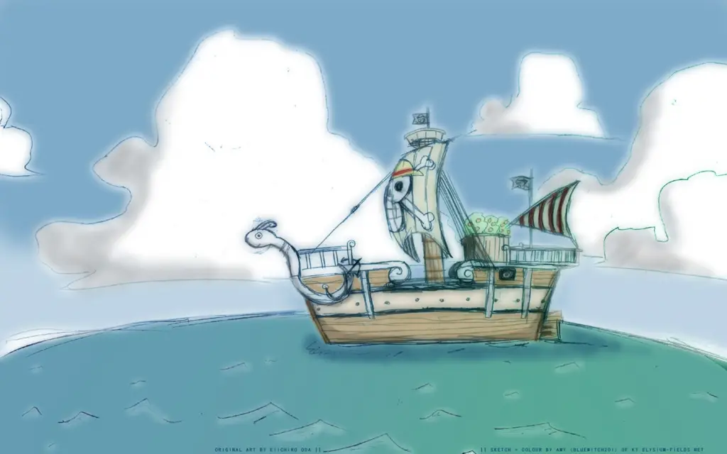 Kenangan indah bersama Going Merry Going Merry, kapal pertama kru Topi Jerami