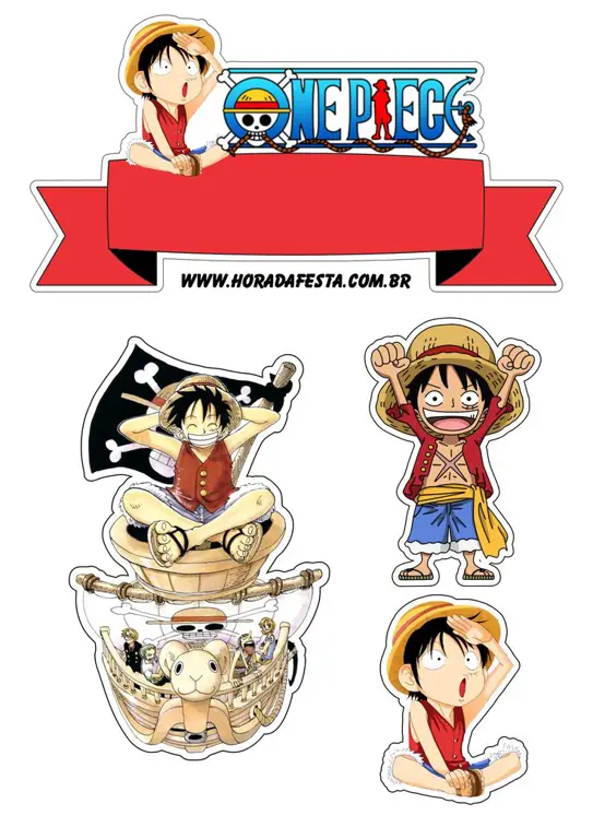 Luffy dan kru Topi Jerami selalu siap menghadapi tantangan! Gambar Luffy dan kru Topi Jerami sedang merayakan kesuksesan