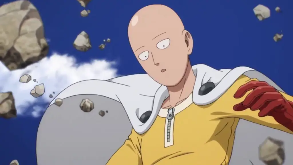 Gambar Saitama yang ikonik Ilustrasi Saitama dari One Punch Man