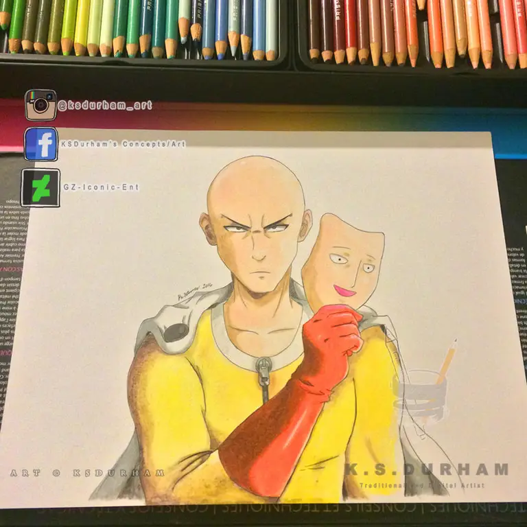 Saitama, pahlawan botak yang super kuat Gambar Saitama, karakter utama One Punch Man