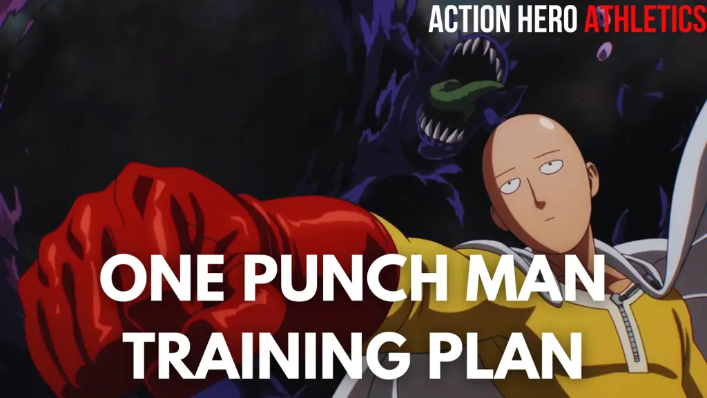 Saitama Berlatih Gambar Saitama sedang berlatih