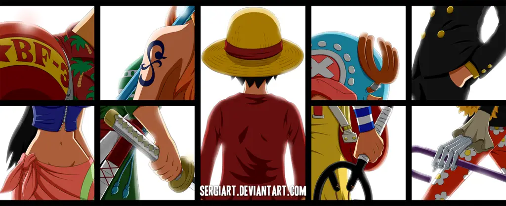 Luffy dan kru Topi Jerami siap beraksi! Gambar para karakter utama One Piece