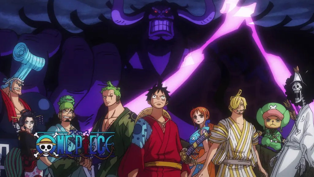 Luffy di Wano Luffy dalam mode Gear 5 di Wano Country