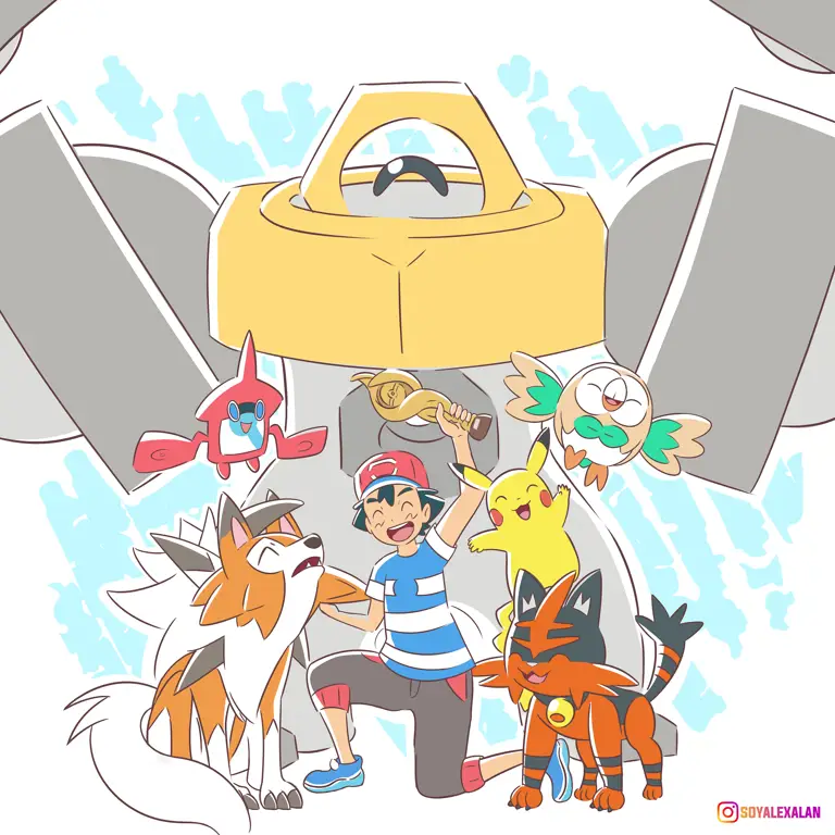 Petualangan Ash di Alola Ash Ketchum di region Alola
