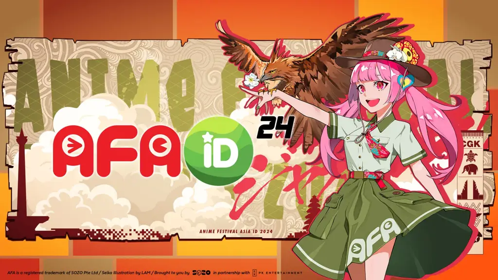 Suasana Ceria Festival Anime Musim Panas Gambar festival musim panas dengan nuansa anime, menggambarkan suasana riang dan meriah.