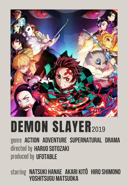 Poster promosi terbaru Kimetsu no Yaiba Poster promosi anime Kimetsu no Yaiba