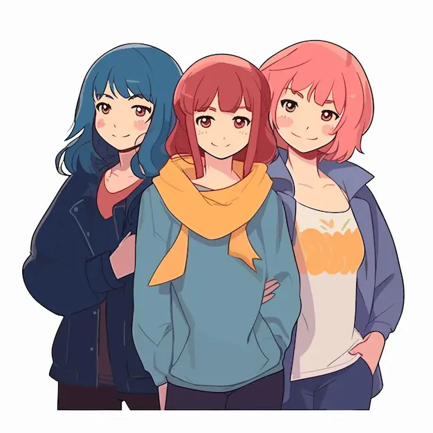 Menikmati Anime Bersama Teman Gambar penggemar anime menonton bersama