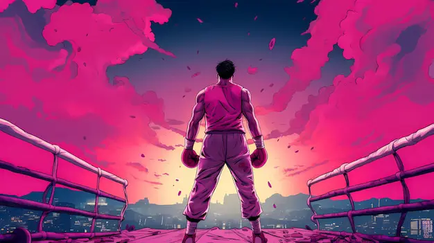 Pertarungan epik dalam anime aksi Adegan pertarungan anime aksi yang menegangkan