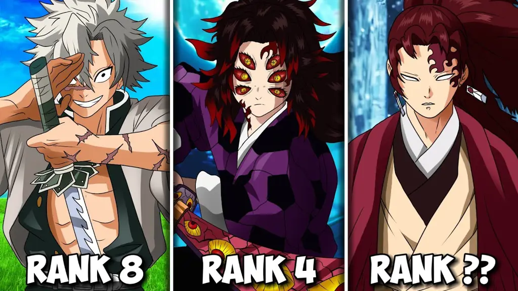 Para Pemburu Iblis yang Tangguh Gambar para karakter utama Kimetsu no Yaiba